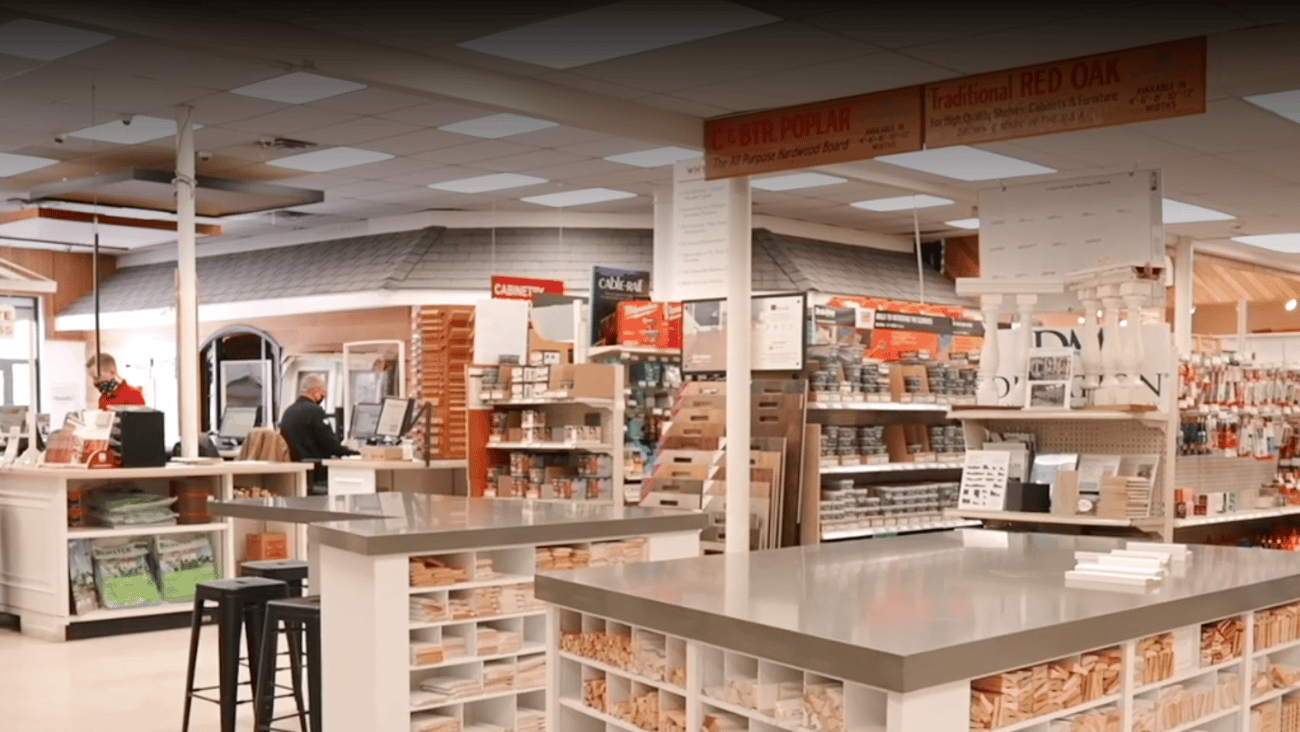 Inside Hamilton Building Supply.