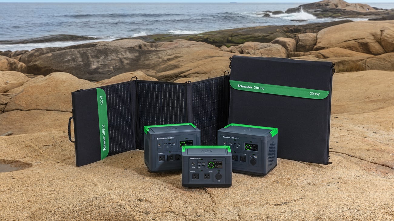 Schneider OffGrid PPS330, PPS500 and PPS730 with optional solar panel