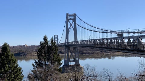 a bridge over a body of water