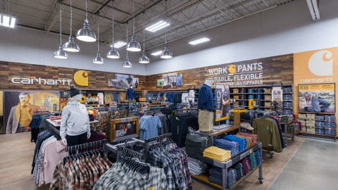 a group of people in a store