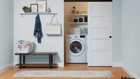 a stove top oven sitting inside of a room