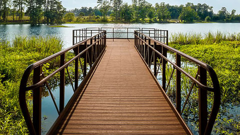 a bridge over a body of water