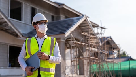 a person standing in front of a building