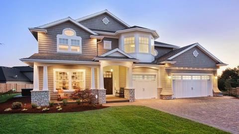 a large lawn in front of a house