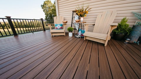 a wooden bench