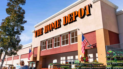 Home Depot signage springtime