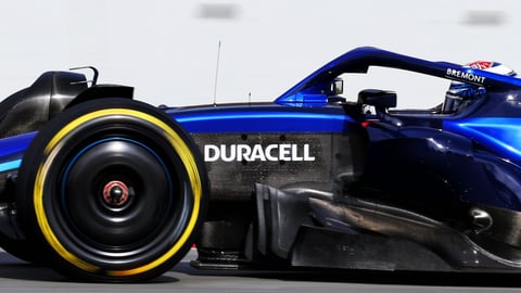 Duracell on F1, logo close