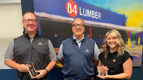 84 Lumber Team Headquarters Winners