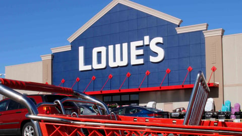 Lowe's cart shutterstock