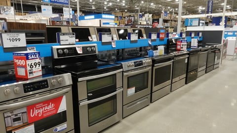 appliance aisle at store