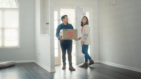 Home Depot homeowners hub couple walks in