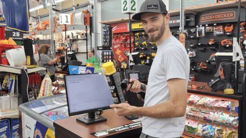 Self-checkout guy ed