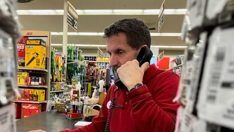 On the phone counter shot by Tim ed