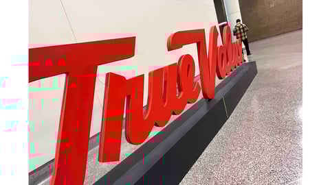 True Value low sign angled ed