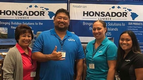 Members of the Honsador Lumber team.