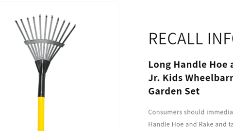 Stanley garden set recall