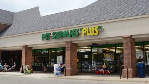 ANN ARBOR, MI - SEPTEMBER 1: Pet Supplies Plus, whose Ann Arbor store is shown on September 1, 2014, has 325 stores in the United States.; Shutterstock ID 282609200