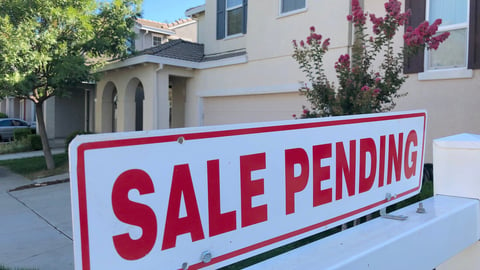 San Jose, CA - August 25, 2019: Sale Pending realtor sign in front of a house, closeup. ; Shutterstock ID 1495904270