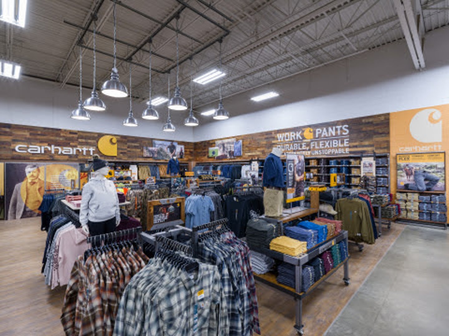 a group of people in a store