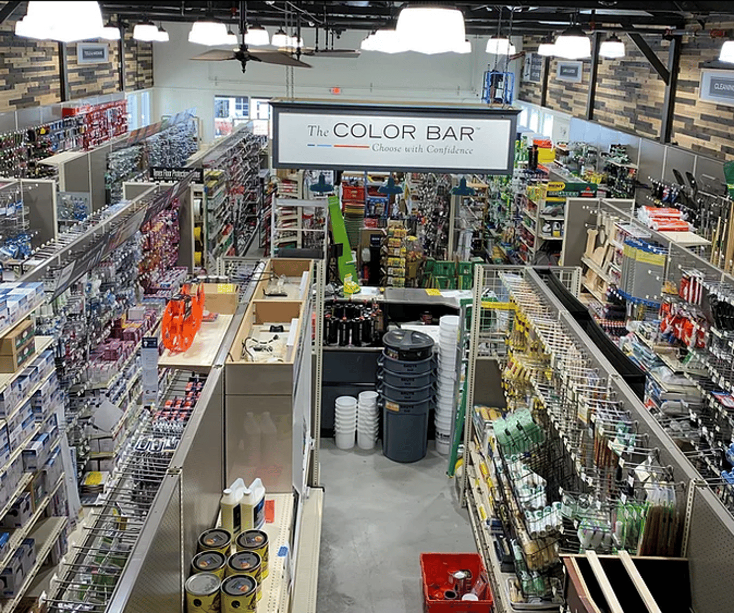 a group of people in a store