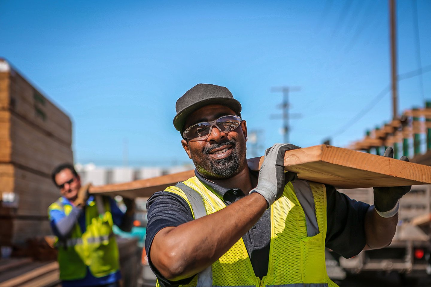 a man wearing a hat