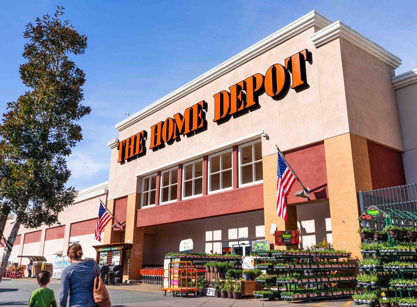 Home Depot signage springtime