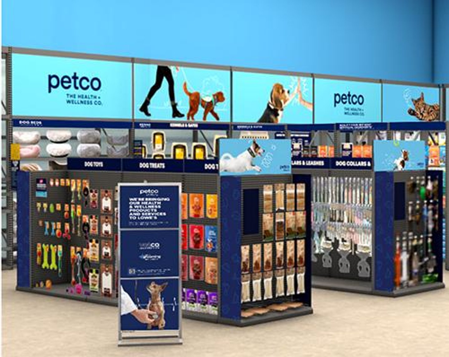 Petco's store-within-in-a-store concept inside Lowe's. 