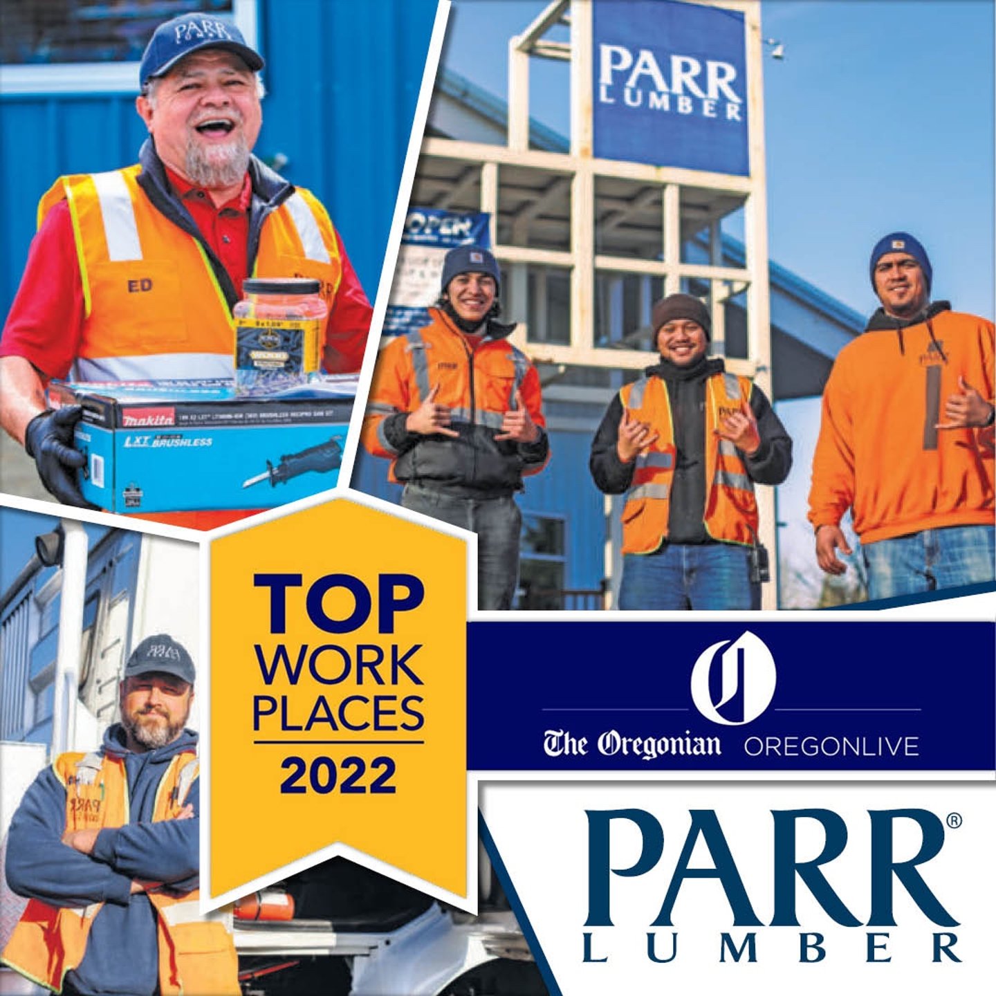 Parr Lumber Top Workplace 2022