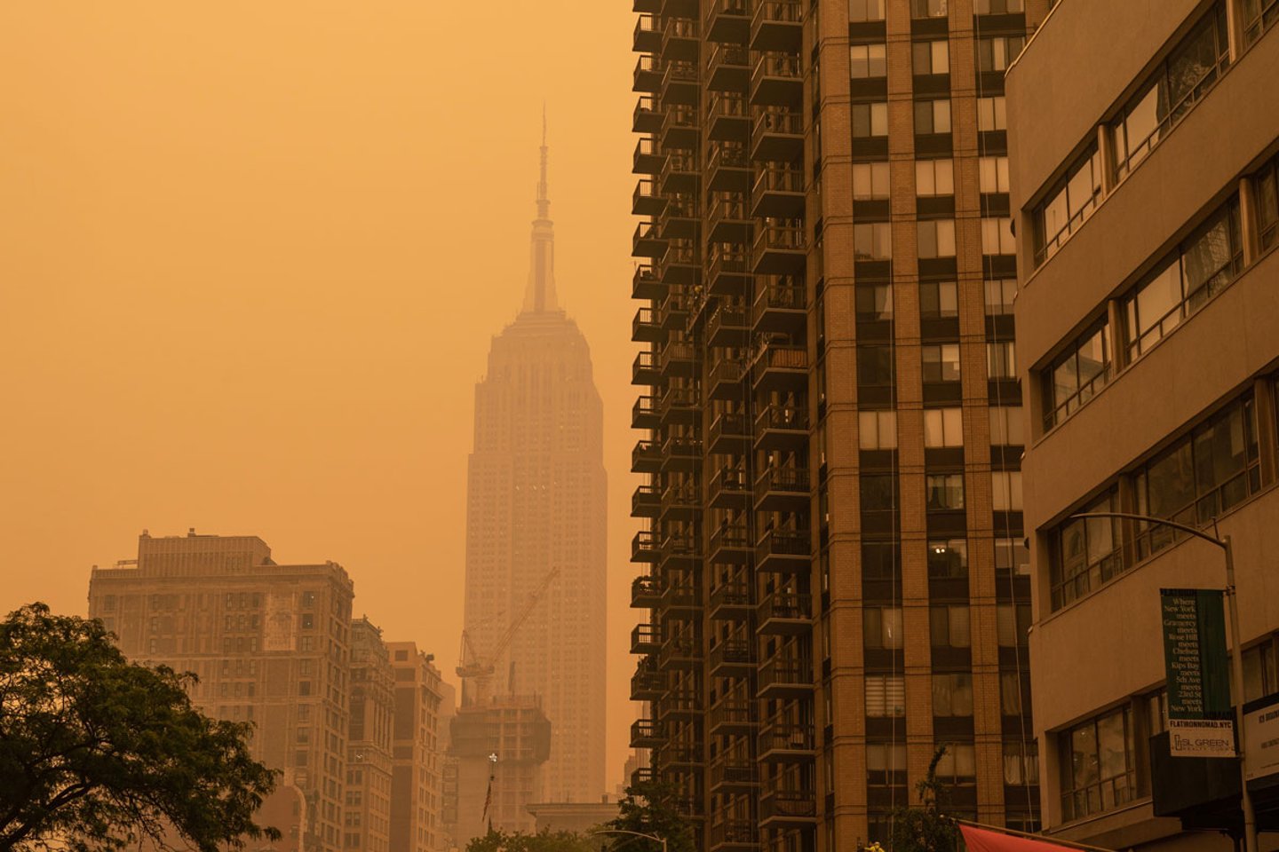 New York Haze Fire Pollution