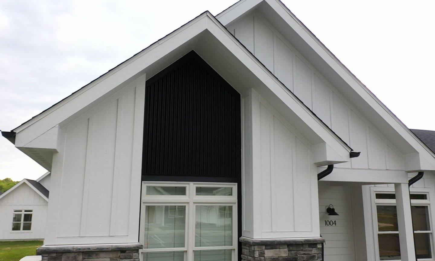 LP SmartSide ExpertFinish Siding & Trim was used on Wisteria development's homes.