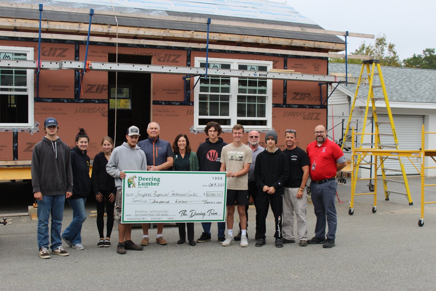 Deering Lumber technical schools donation