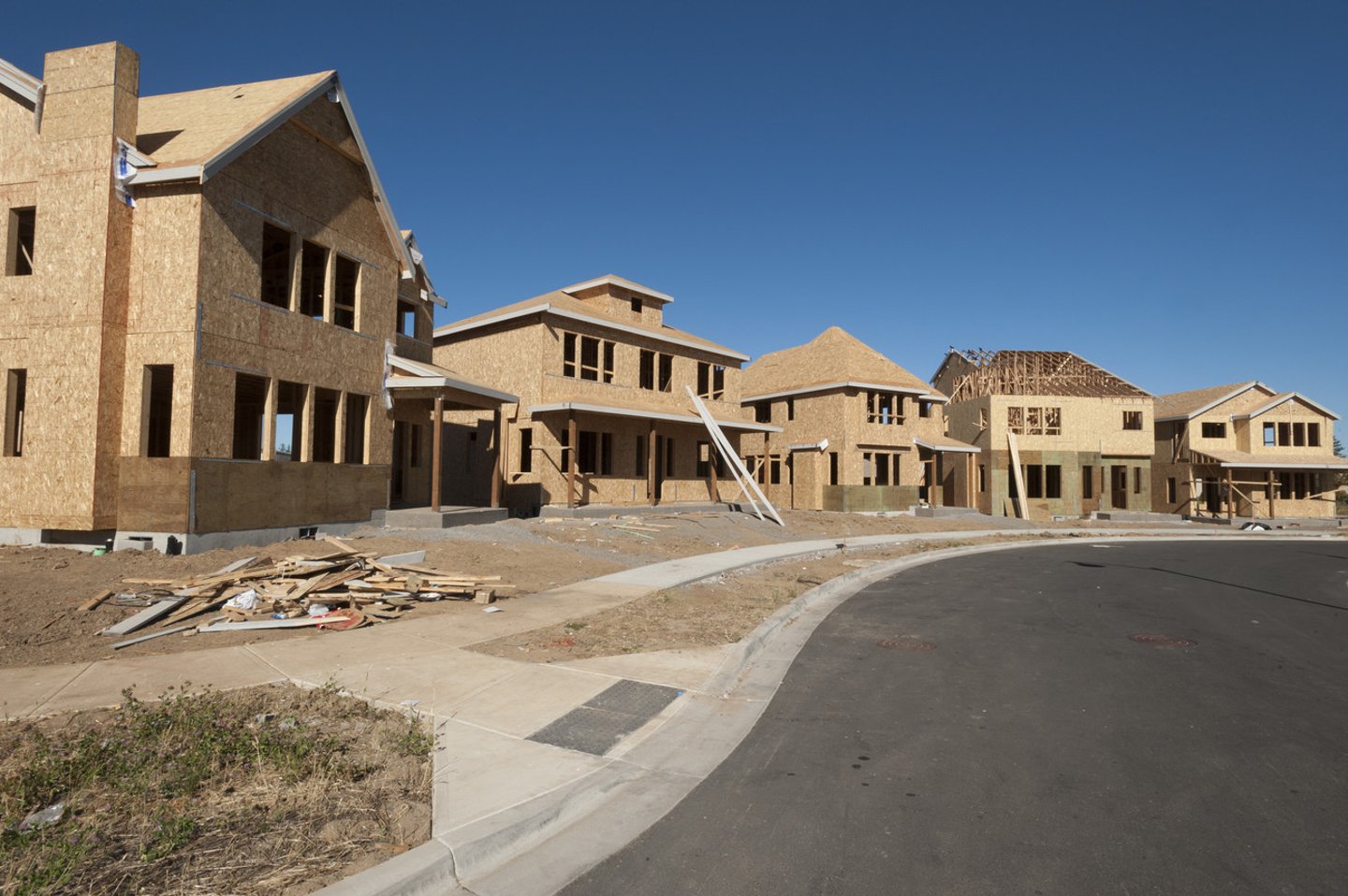 New home construction; Shutterstock ID 690100528