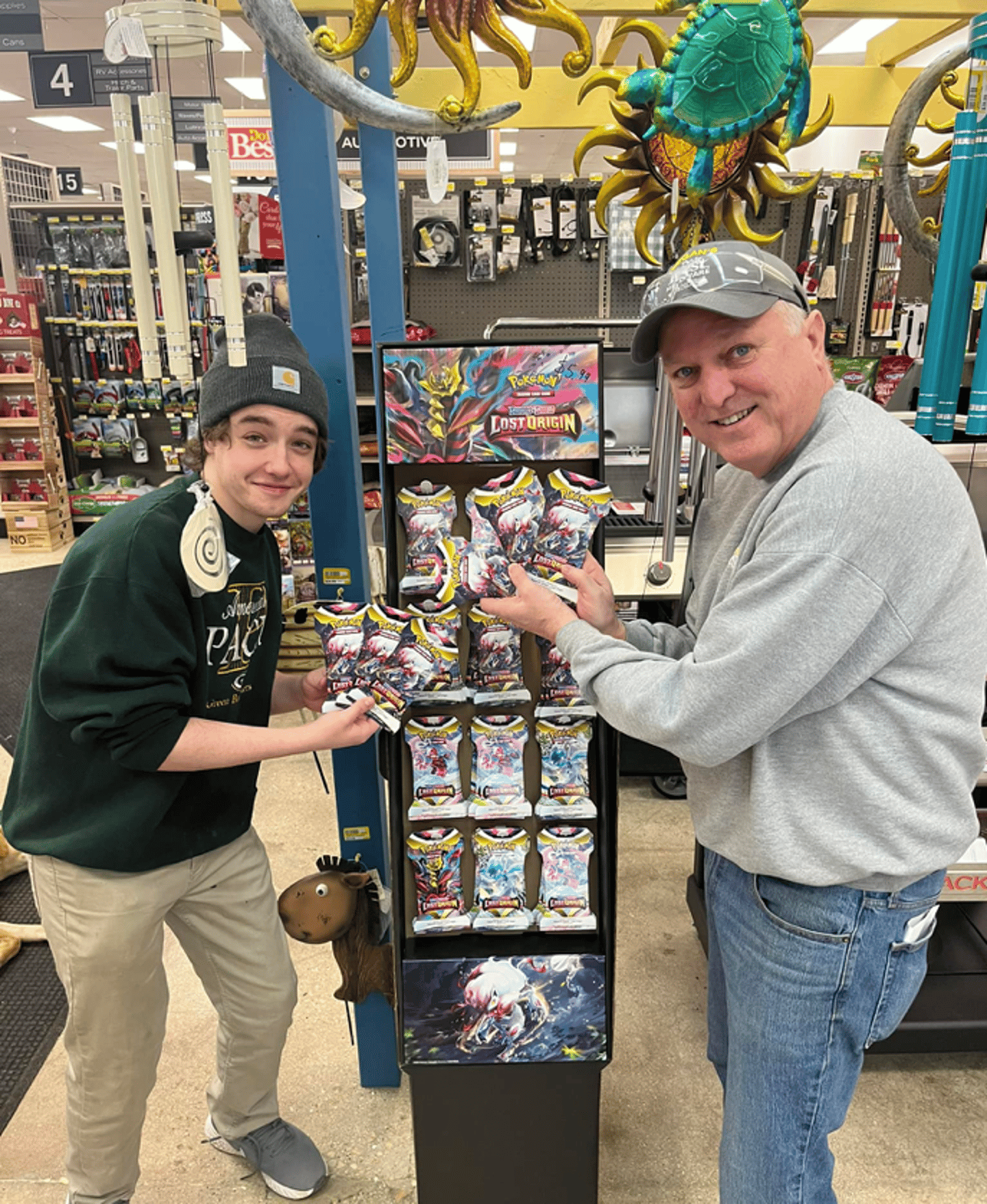 Deegan's and Pokemon display