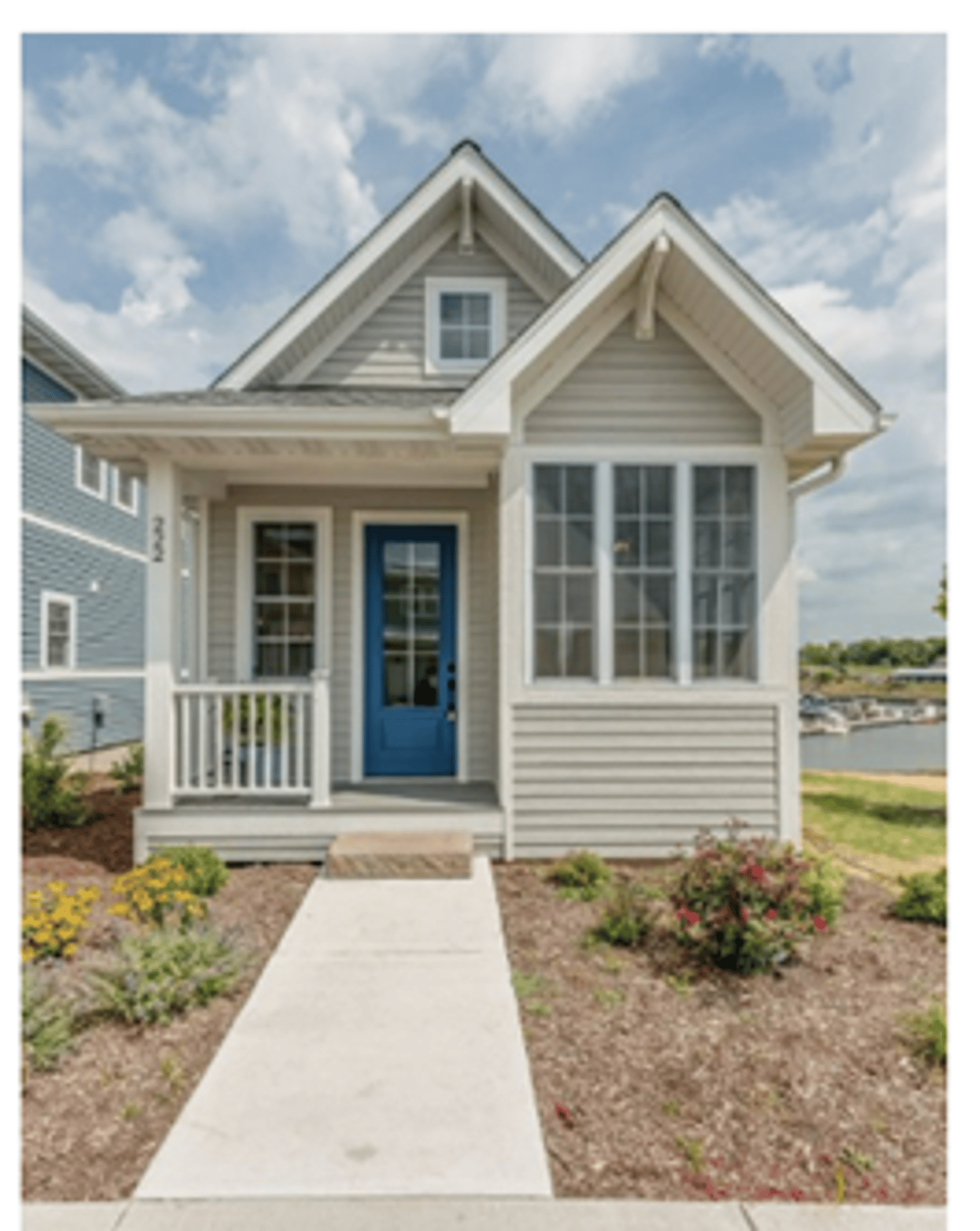 One of the 120 tiny homes featured at Vista Village.