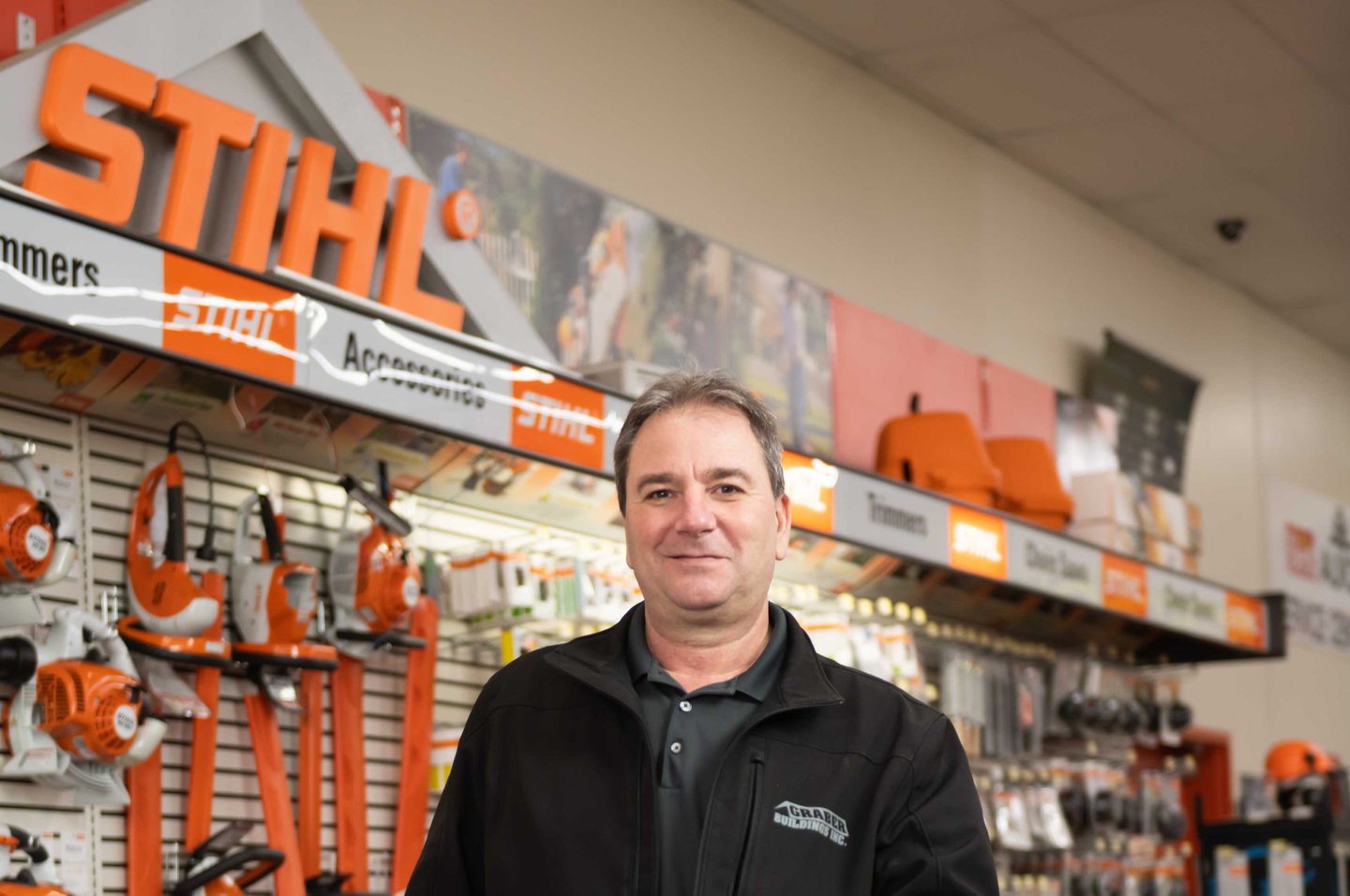 Graber Building Supply appeared on the front cover of last year’s HBSDealer Hardware All Stars May issue. Shown in the STIHL aisle at his store in Tuscola, Illinois, is owner Vernon Kuhns.