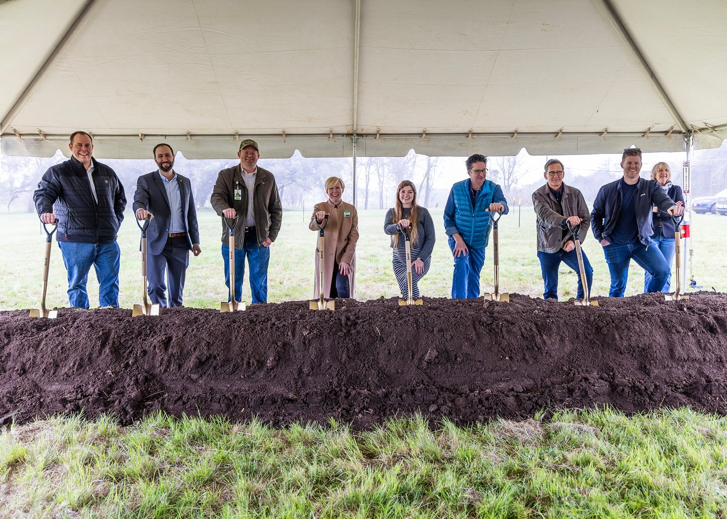 McCoy's group retreat groundbreaking