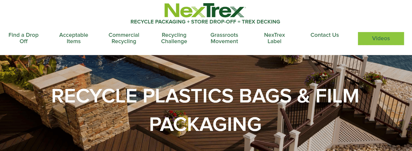 Trex plastic recycling directory