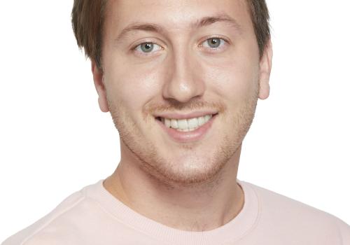 a man looking at the camera