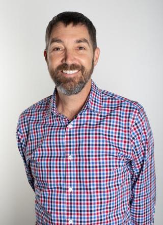 a man looking at the camera