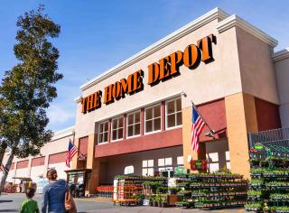 Home Depot signage springtime