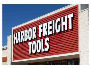 Harbor Freight Tools signage shutterstock