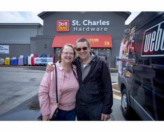 St. Charles Hardware customers at Spring Fling 2022