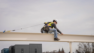 a man jumping in the air