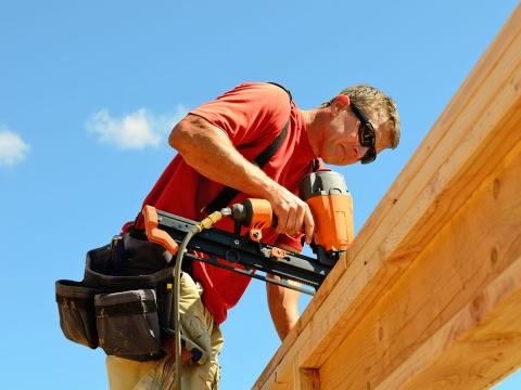 Framing home builder nail gun