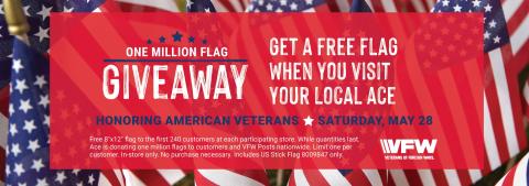 Ace I million flag giveaway 2022