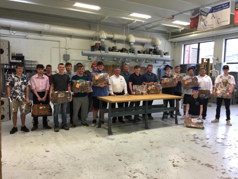 Curtis Lumber Skilled Trades students