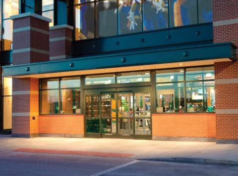 Stanley Black & Decker storefront door