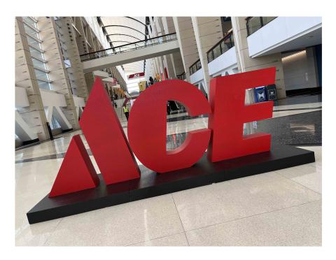 Ace big sign fall convention 2022 Tim's shot