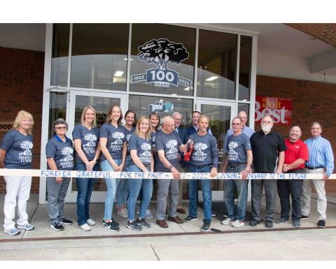 Hermann Lumber 100th ribbon cutting