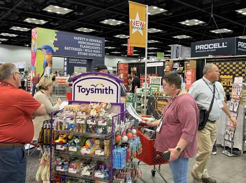 Toy aisle at Do it Best fall market 2022